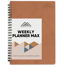 2025 Planner. 8.5" x 11" Spiral-Bound Weekly, Monthly and Daily Planner - Org...