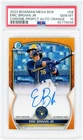 Eric Brown Jr. Brewers Signed 2023 Bowman Chrome Mega #BMA-EB #15/25 PSA 10 Card