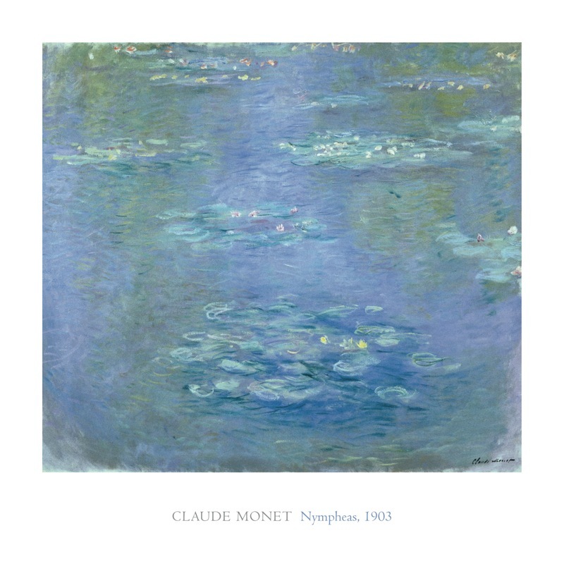 Nympheas 1903/クロード モネ/ポスター Nympheas, 1903 by Claude Monet Art Print Landscape Oversize Poster