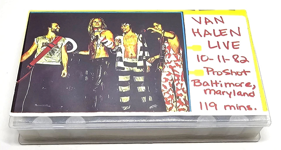 Van Halen Live 1982 Homemade Fan VHS Baltimore, MD Pro Shot - Image 4 of 4