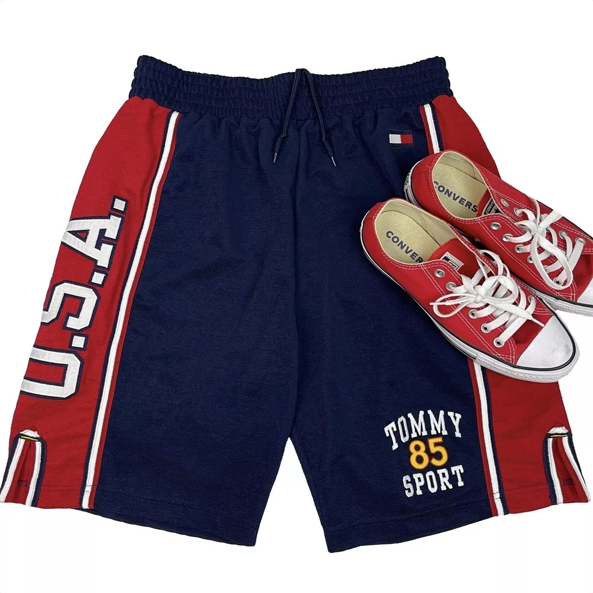 Tommy Hilfiger USA logo sweat shorts