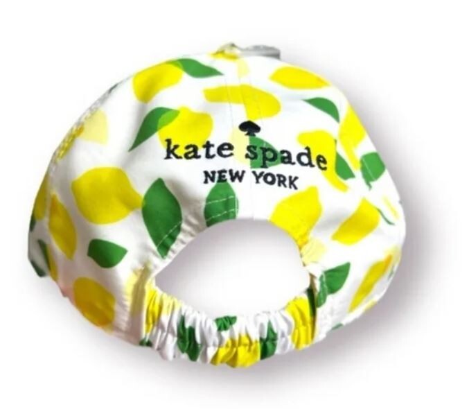 Kate Spade New York Lemon Print Baseball Cap NWT Adjustable Hat Kate Spade New York Baseball Printed Cap/Hat, Lemon Toss | eBay main image 2
