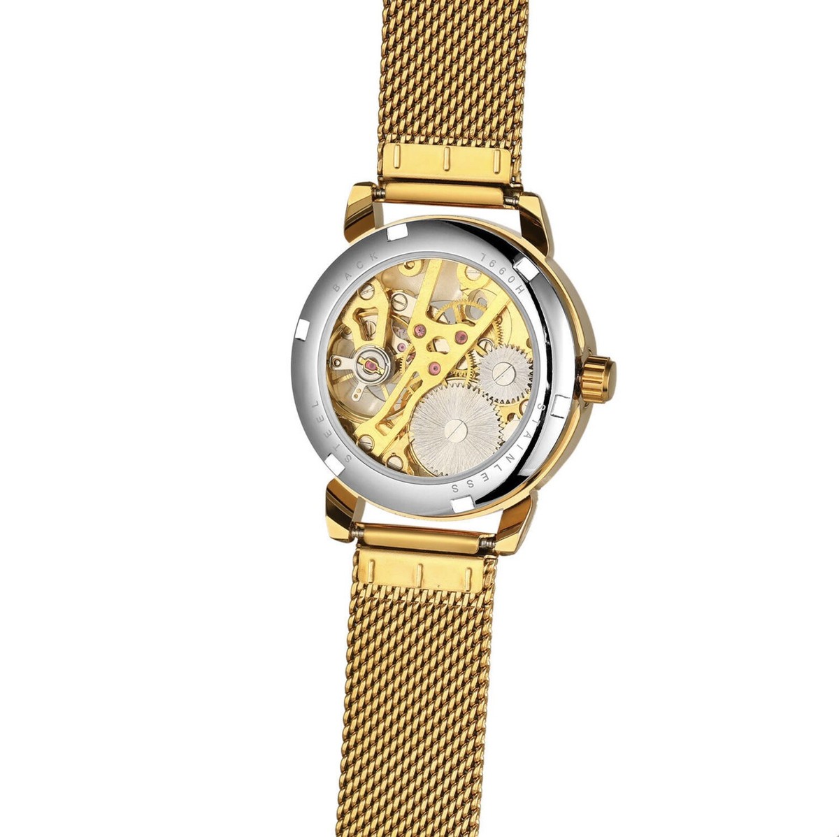 Forsining Womens Automatic Transparent Skeleton Luxury Watch  display picture 1