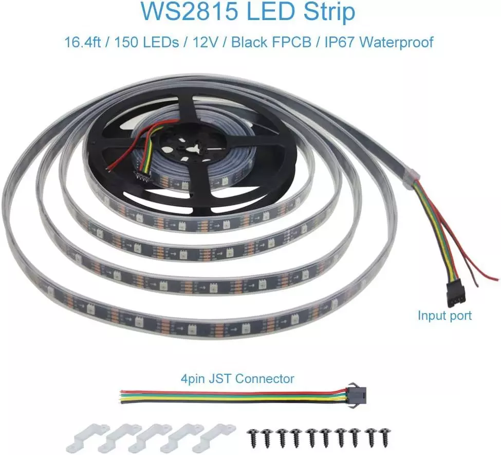  ALITOVE 12V WS2815 Addressable LED Strip Lights