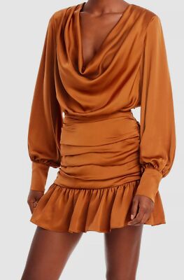 ramy brook brown dress RAMY BROOK Shane Tweed Mini Dress inDark Sage