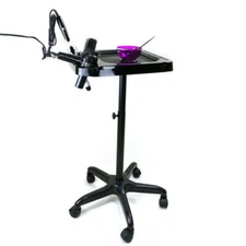 Salon Rolling Tray Cart+Wheel Hairdressing Tool Hair Stylist Storage Trolley NEW