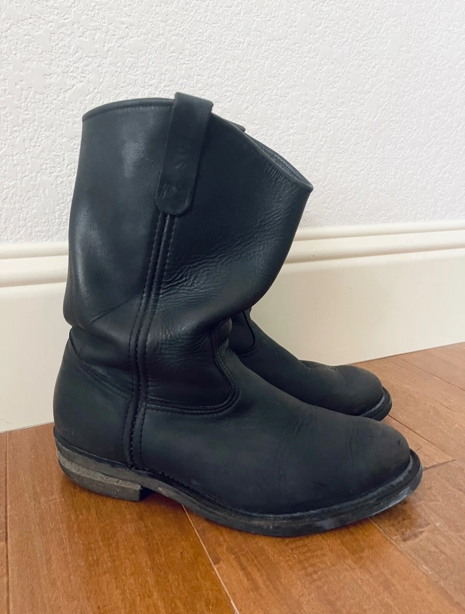 Redwing Western Boots Leather‎ Mens Black 10 B Redwing Western Boots Leather Mens Black 10 B main image 2