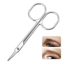 Stainless Steel Eyebrow Clipper Nose Hair Trimmer Makeup Clipper Small Scissors