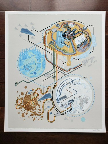 Paths of Empire - 2013 2nd Edition - Andrew DeGraff - Star Wars Cinemaps Mondo - Picture 2 of 6