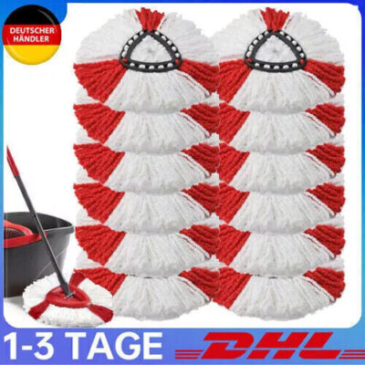 10X Ersatz Wischbezug für Vileda Turbo Wischmop Easy Wring Clean Moppkopf Mop DE