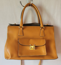 Vittoria Napoli Leather Bag Purse Brown Designer Breifcase Bag