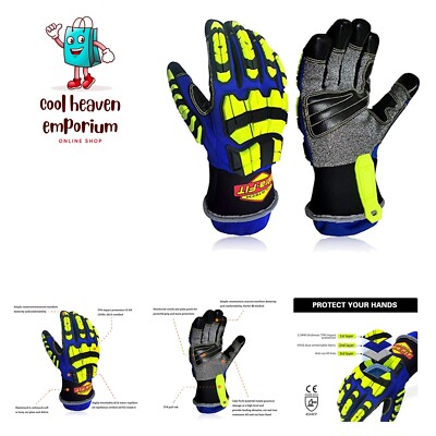 Heavy-duty Rescue Extrication Glove EN388:2016 Certification, Super Dexterity...
