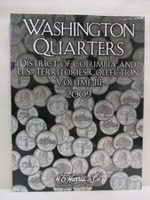 H.E. Harris Coin Folder #2640 Statehood Quarter #3 D.C. & Trust Territory 2009