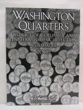 H.E. Harris Coin Folder #2640 Statehood Quarter #3 D.C. & Trust Territory 2009