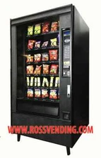 NATIONAL 167 5 WIDE SNACK VENDING MACHINE WITH CREDIT CARD READER
