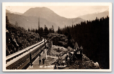 Vintage Postcard Albert Canyon, B.C. Byron Harmon RPPC Canadian Pacific Rwy.