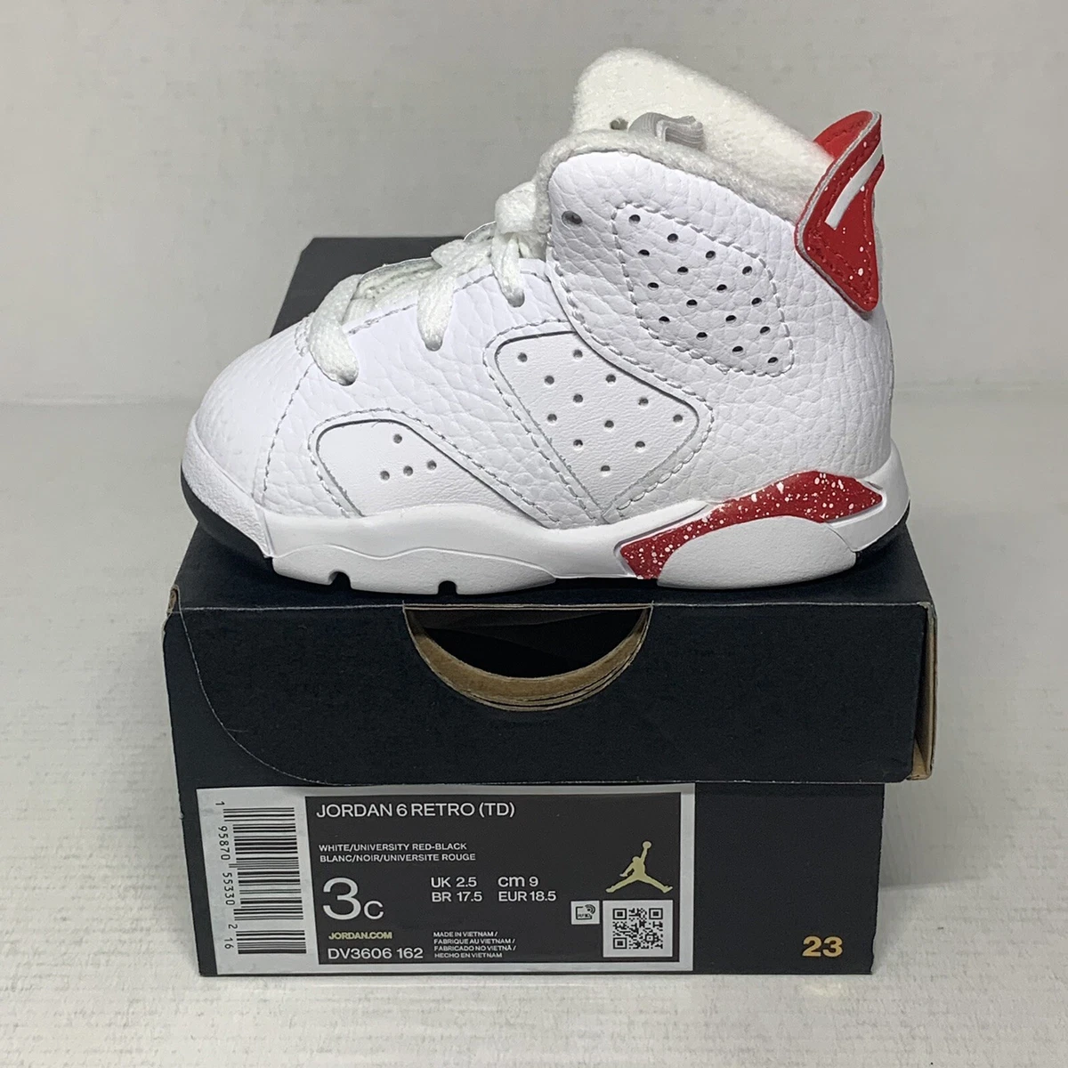 Red and shop black infant jordans