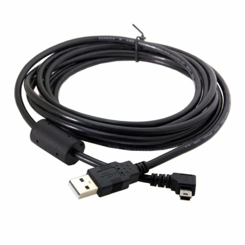 3.0m USB 2.0 Male to Mini USB B Type 5pin Male Right Angled 90 Degree Data Cable - Image 3 of 4
