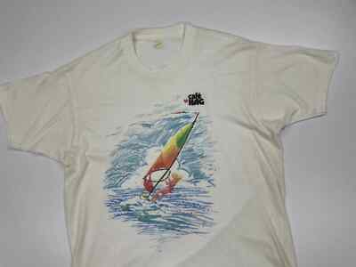 VINTAGE T-SHIRT TEE CAFE HAG 1990s 90s MENS SINGLE STITCH PROMO