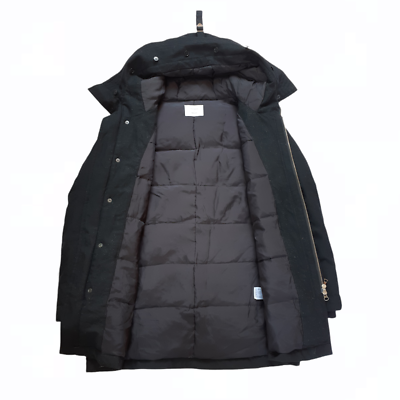 ス*ム様 【新品未使用】SY32 3LAYER COAT Studious Japan Goose Down Padded Jacket Wool Scuba Hood size