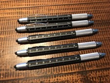 WEDO Touchpen Multi-Tool Mini schwarz oder silber mit cm-Aufdruck
