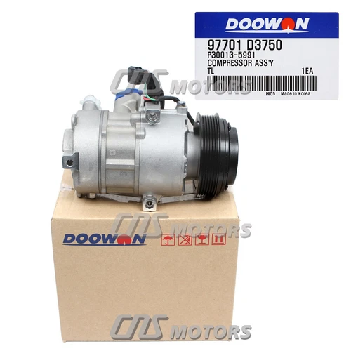DOOWON GENUINE OEM A/C Compressor DVE16N for 2019-2021 Hyundai Tucson 97701D3750 - Picture 5 of 12