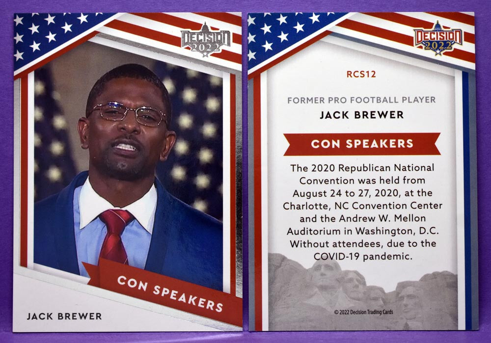 Jack Brewer 2022 Decision Update CON SPEAKERS #RCS12 Former Pro Football Player