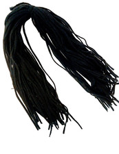 Wool Strips Rug Hooking BLACK 6518, 18" long 4 Blade Cut 50 ct. Dorr Mill