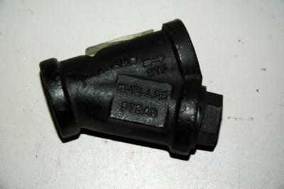 Mueller Steam 1'' 11M Cast Gray Iron A126 250 SWP Strainer Y Valve - NOS