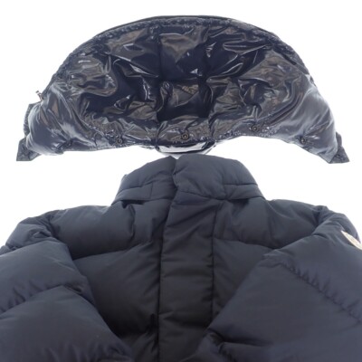MONCLER GLACIER Down Jacket Outerwear Polyester Navy Size 2 Men's