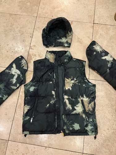 Armani Exchange Camo Puffer Jacket With Detachable Hood And Sleeves - Picture 7 of 13