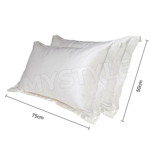 2in1 Silk Satin Pillow Cases Cover Solid Standard Bedding Smooth Soft PillowCase - Picture 7 of 15