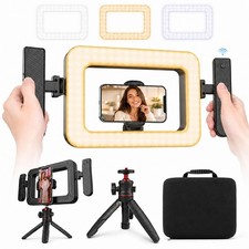 Cell Phone Light for Video Recording   Handheld Creator Kit with Tripod