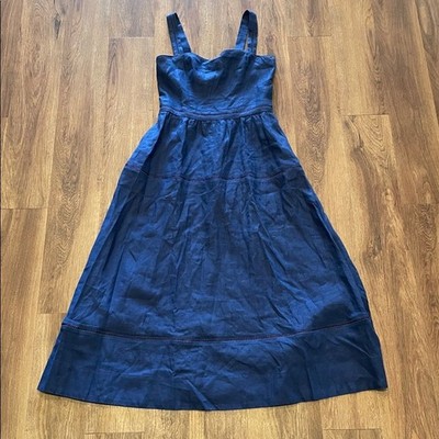 reformation everett linen dress in danube 4 (389717056073), reformation everett linen dress in danube 4 (389717056073),