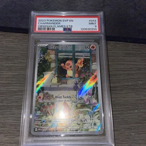 2023 POKEMON SVP OBSIDIAN FLAMES ETB PROMO #044 CHARMANDER PSA 9