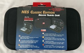 Nintendo NES Classic Mini Edition Official Deluxe Travel Case Black NEW