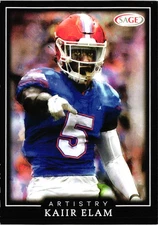 2022 SAGE Artistry - Kaiir Elam #19 (RC) - Black - Bills
