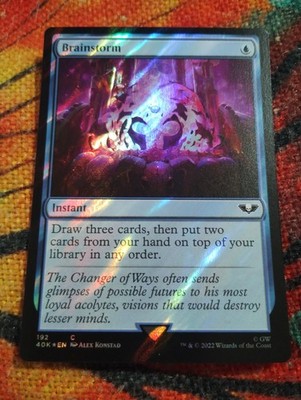 SURGE FOIL Brainstorm - Warhammer 40k - NM - Magic: The Gathering - MTG