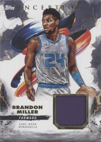 Brandon Miller 2024 Topps Midnight Auto Autograph RC Patch Hornets