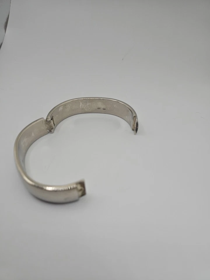 Sterling Silver Bracelet, Bangle With Closure, 50 Grams - Image 3 of 4