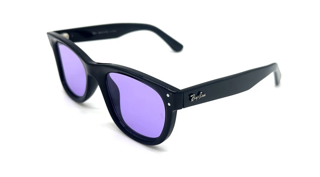 Ray-Ban WAYFARER サングラス パープル Ray Ban Sunglasses Wayfarer Boyfriend Reverse Black /VIOLET 0502S