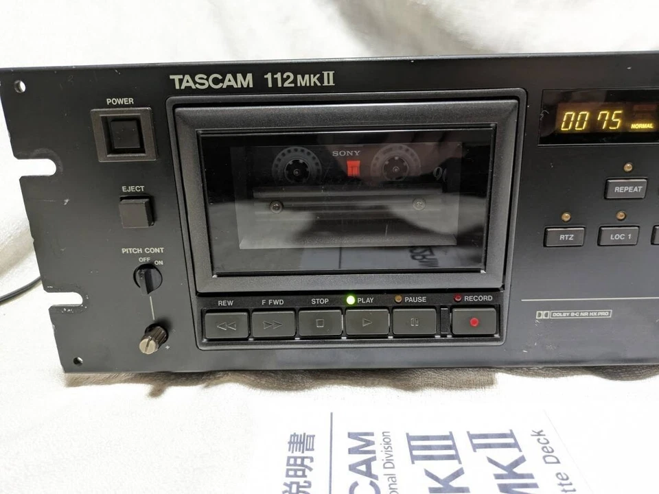 TASCAM 112MKII Professional 2-head cassette deck Fully Serviced New Belt - Image 2 of 4