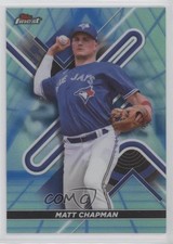 2022 Topps Finest Blue/Aqua Vapor Refractor 132/250 Matt Chapman #78 19ed