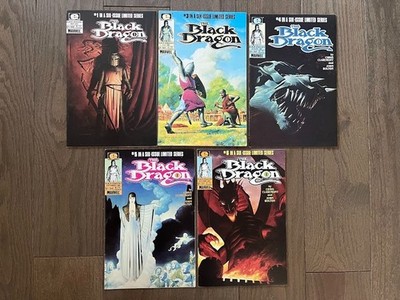 BLACK DRAGON COMIC LOT # 1 3 4 5 6  MARVEL EPIC COMICS 1985 CLAREMONT BOLTON