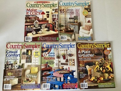 Country Sampler Magazine Lot 2013 Vol 30 #1-5 Decorating Home Decor