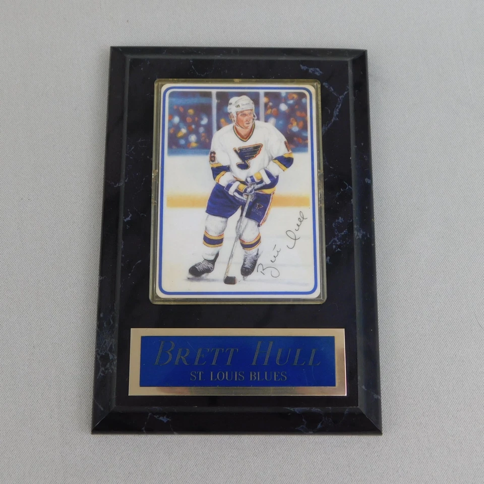 Lot 7pc St. Louis Blues Mounted Plaque Hockey Cards Fleer Upper Deck #7558 - Image 4 of 4