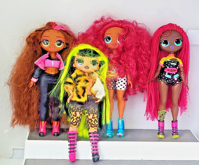 LOL OMG Remix Dolls Assorted Lot 4 Collectible Fashion Dolls MGA  Different Styl