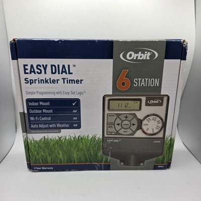 Orbit 6 Station Easy Dial Sprinkler Timer # 28966