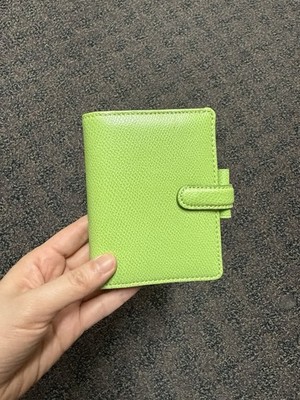 Rare New Filofax Mini Rio Green Organizer Ring Planner With Box