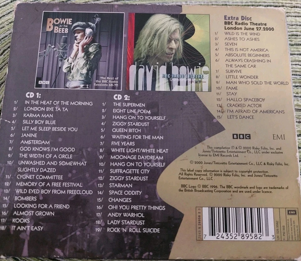 David Bowie☆Bowie at the Beeb☆The Best of the BBC Radio Sessions 1968-72☆3CDs☆ - Bild 4 von 4